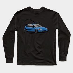 Blue Civic EG Long Sleeve T-Shirt